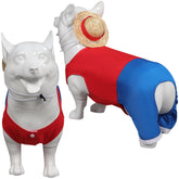 One Piece Luffy Cosplay Hunde Kleidung Haustier Hunde Kleidung Kostüm Outfit